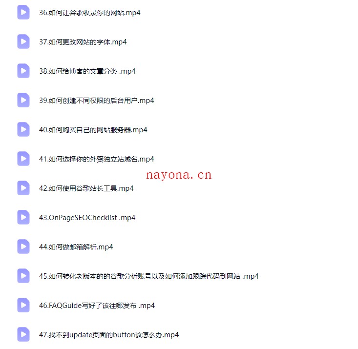 新版WordPress从零开始建站以及掌握GoogleSEO流量获取 （72节课）【Aa-0090】