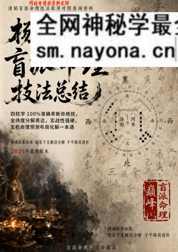 《杨清娟盲派命理技法总结》