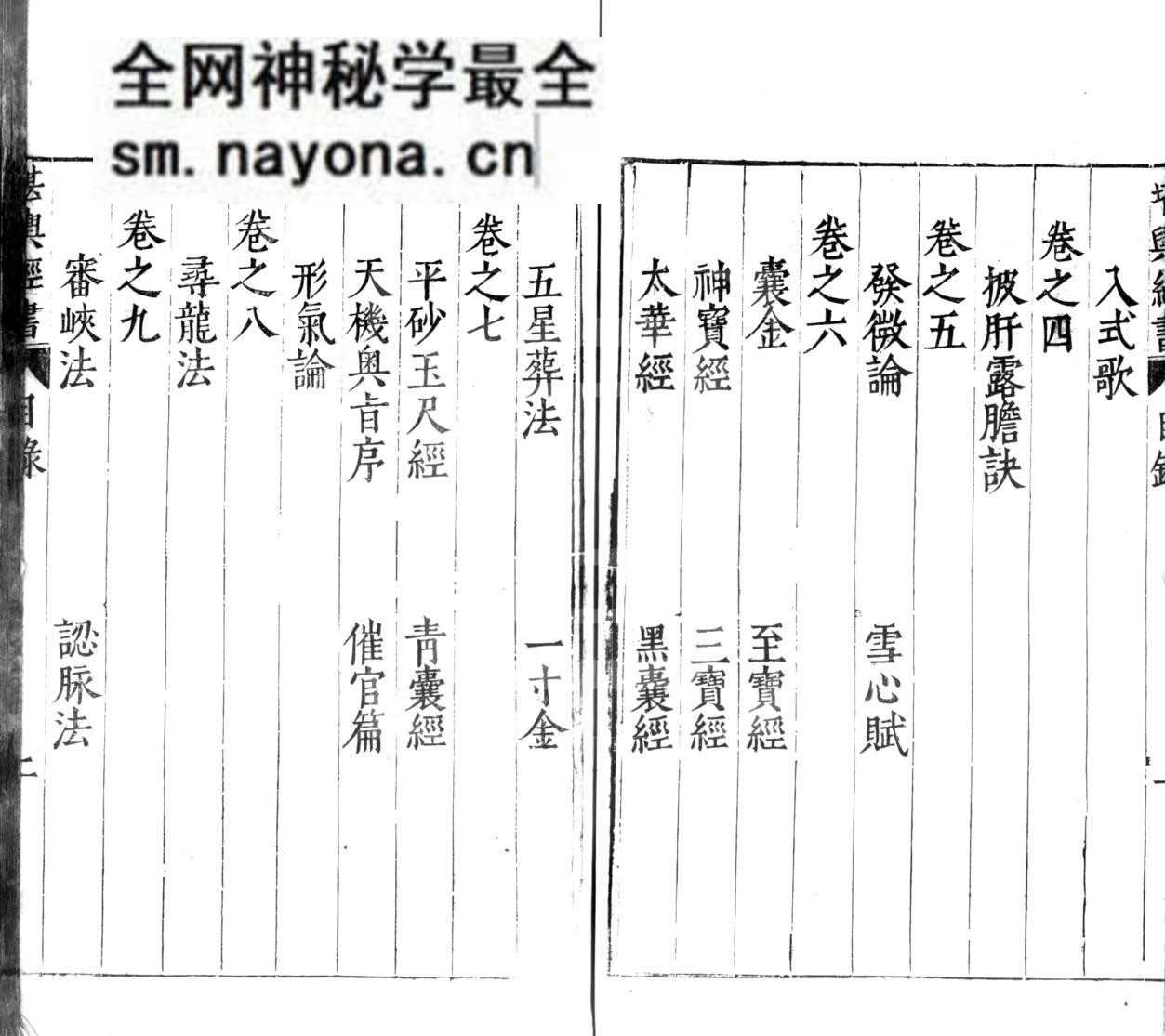 风水古籍《堪舆全书》