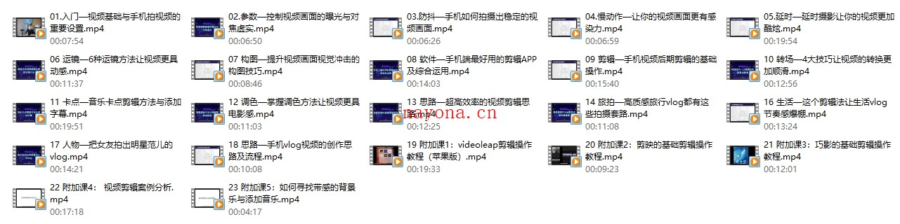 用手机拍出酷炫短视频Vlog(完结)