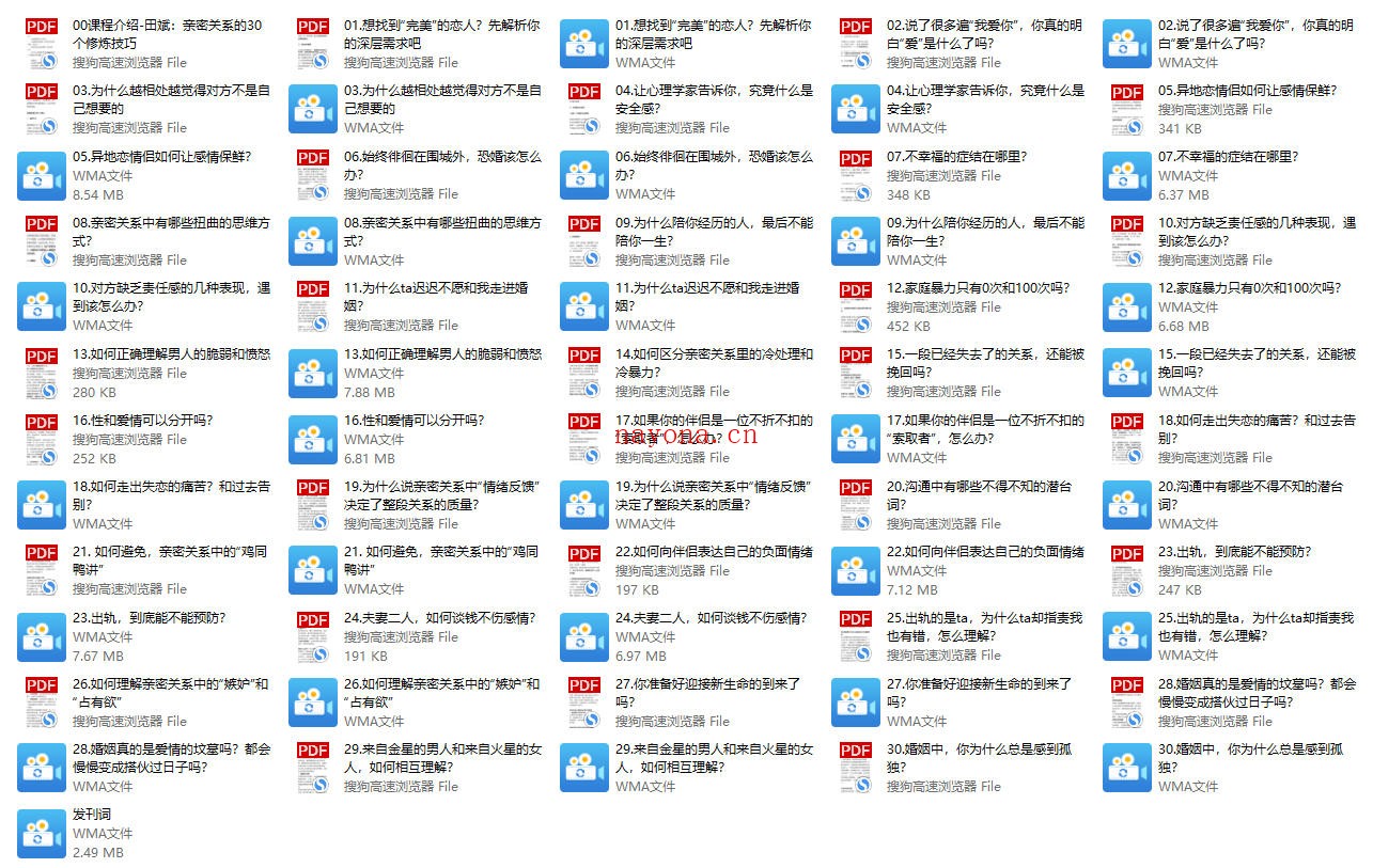田斌《亲密关系的30个修炼技巧》
