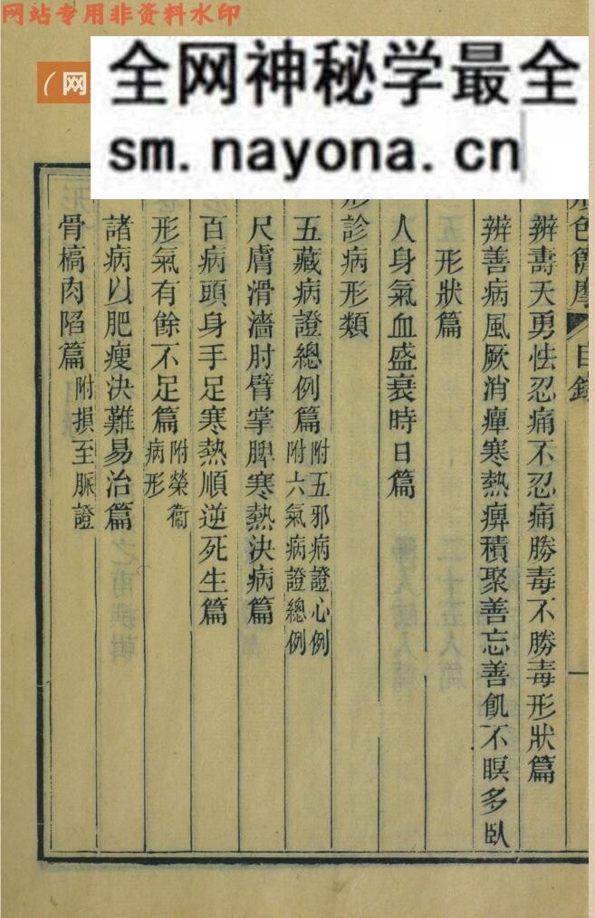 《形色外诊简摩》