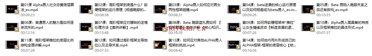 柯李思Chris线上视频课『高阶框架打造1.0+2.0』