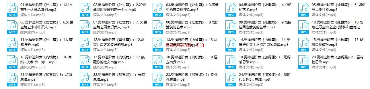 浪哥出品《高段位男神进阶营》价值3980
