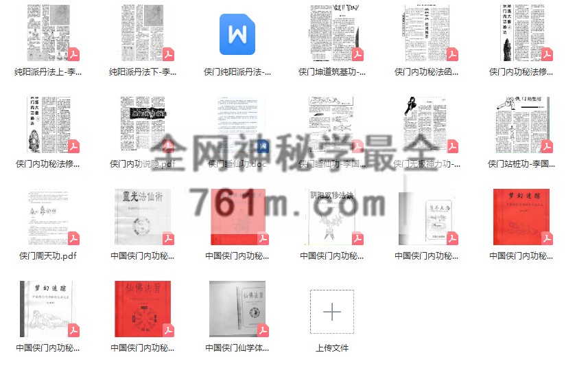 中国侠门仙学体系 YXG0003