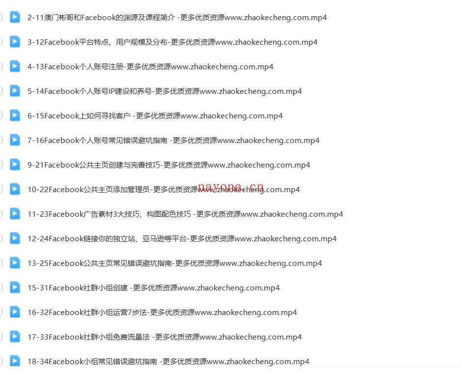 脸书Facebook跨境电商入门课,外贸·独立站必修【Ab-0053】
