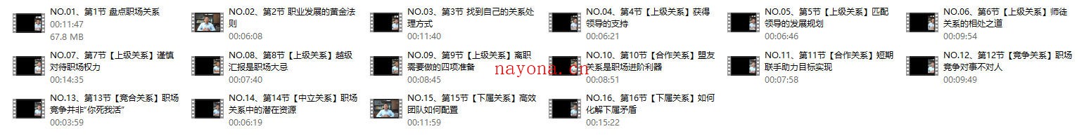 《职场人际关系攻略16节》1080P
