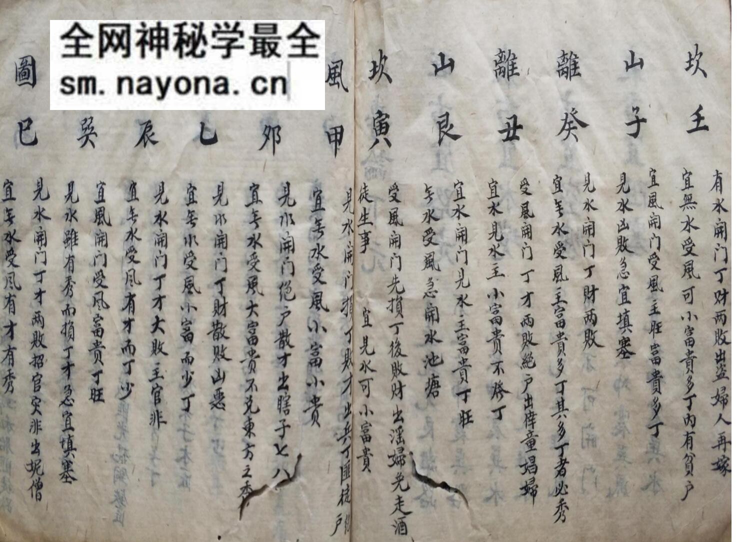 风水古籍《风水吉凶全图》蓝玉成