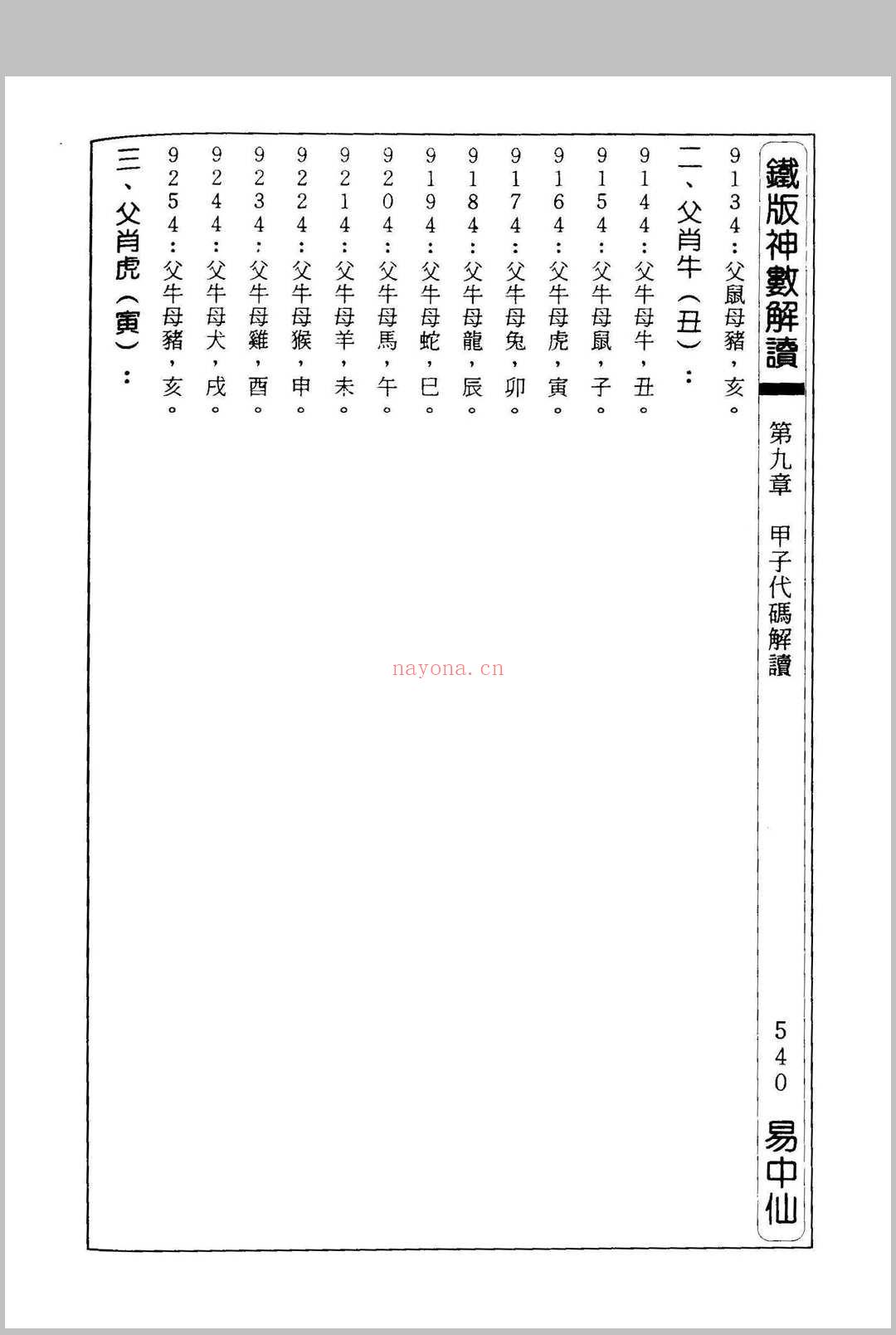 铁板神数解读 朱云山