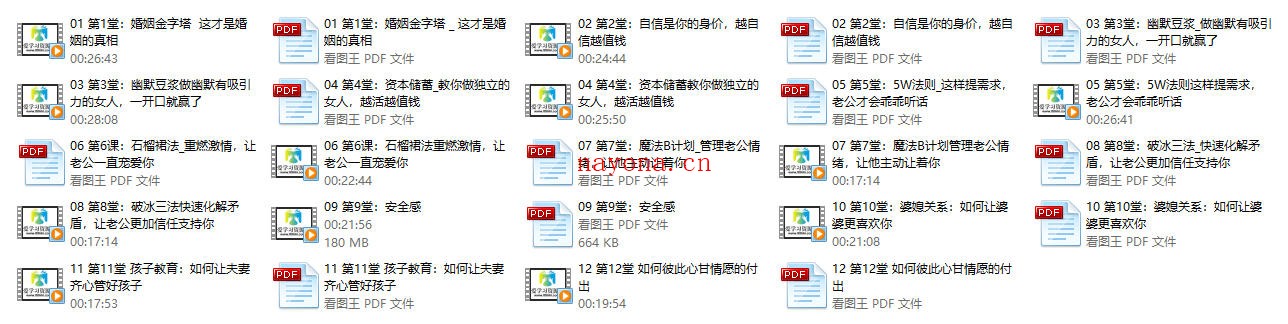 周小鹏《超级实用的婚姻经营术》高清视频