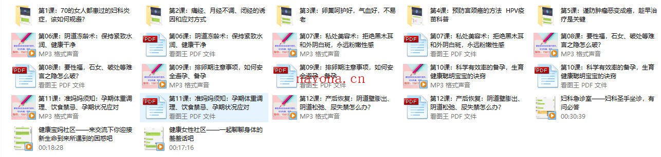 健康女人必须知道的妇产科知识(完结)