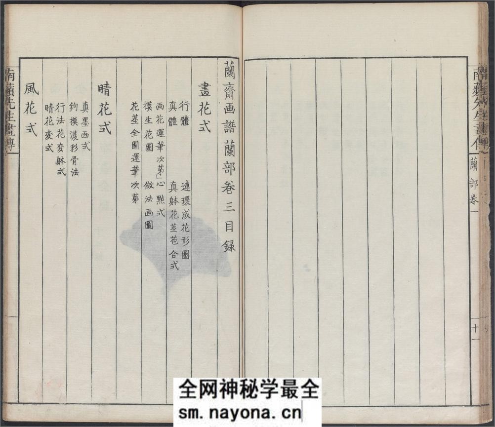 兰斋画谱.8卷.森文祥子祯编.1782年.续编4卷.1801年 - 第14页预览图