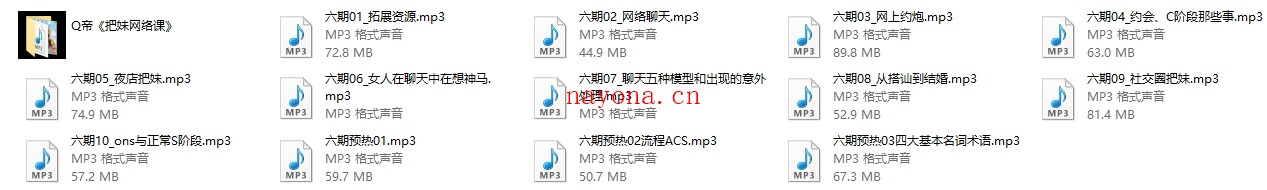 Q帝系列《把妹网络课》