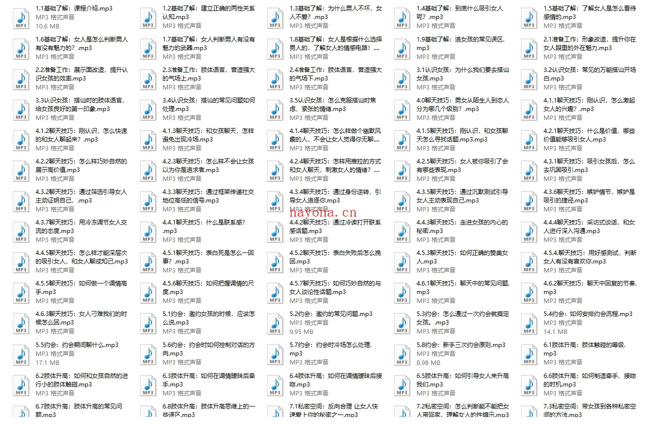 雅痞情感《雅痞网络课程+线下课程》