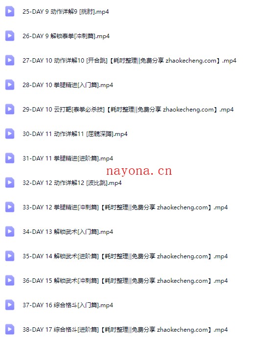 范李猿居家减脂搏击操｜21天零基础训练（B站付费课程+高清视频+免费试听）【Bg-0124】