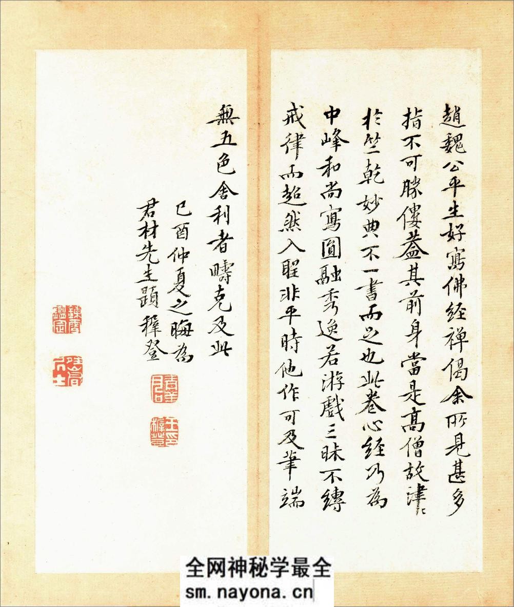 (元)赵子昂行书心经册 - 第7页预览图