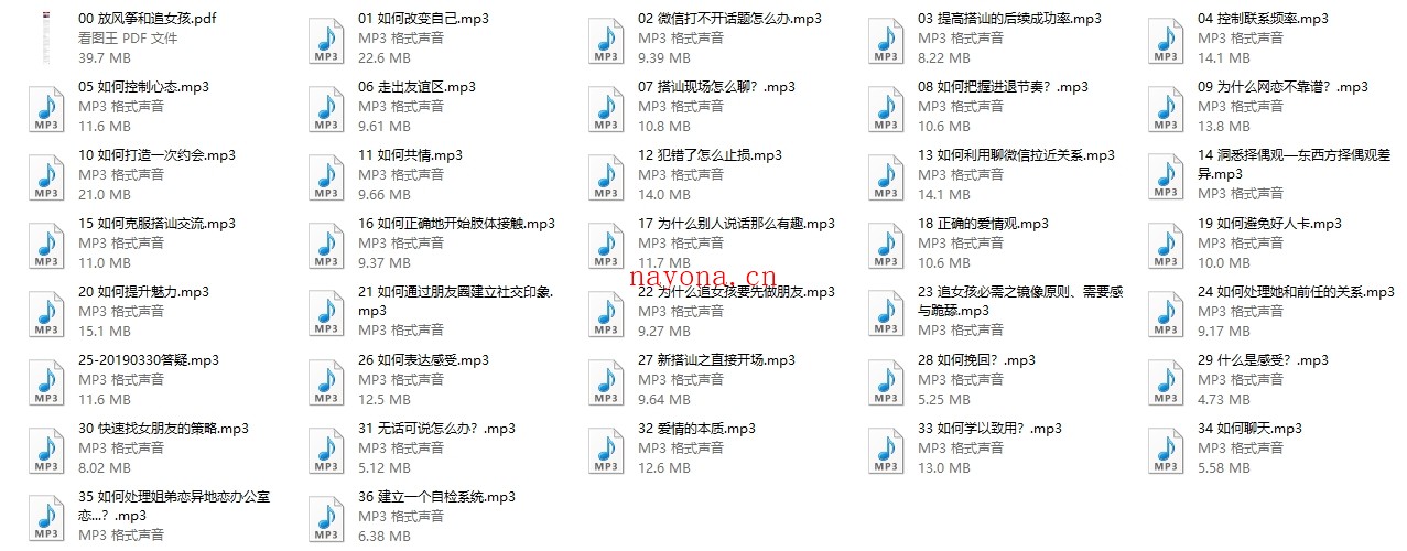 阮奇系列课《手把手教你追女孩》完结
