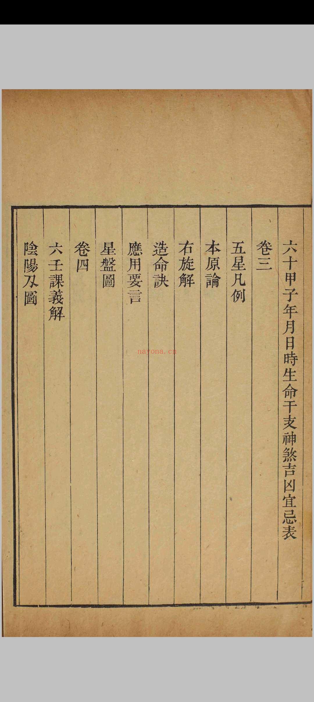《择吉会要》清刻本