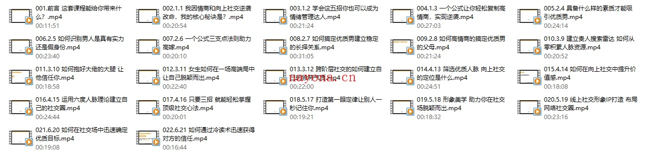 MU姐系列《高嫁实操秘籍-向上社交》