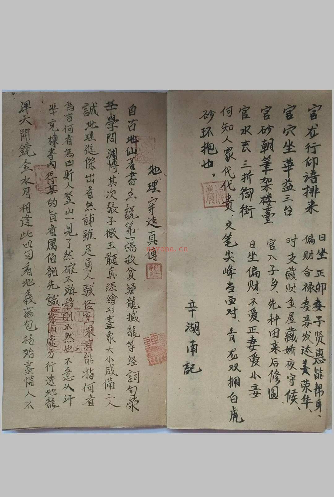 《地理传寻穴口诀》
