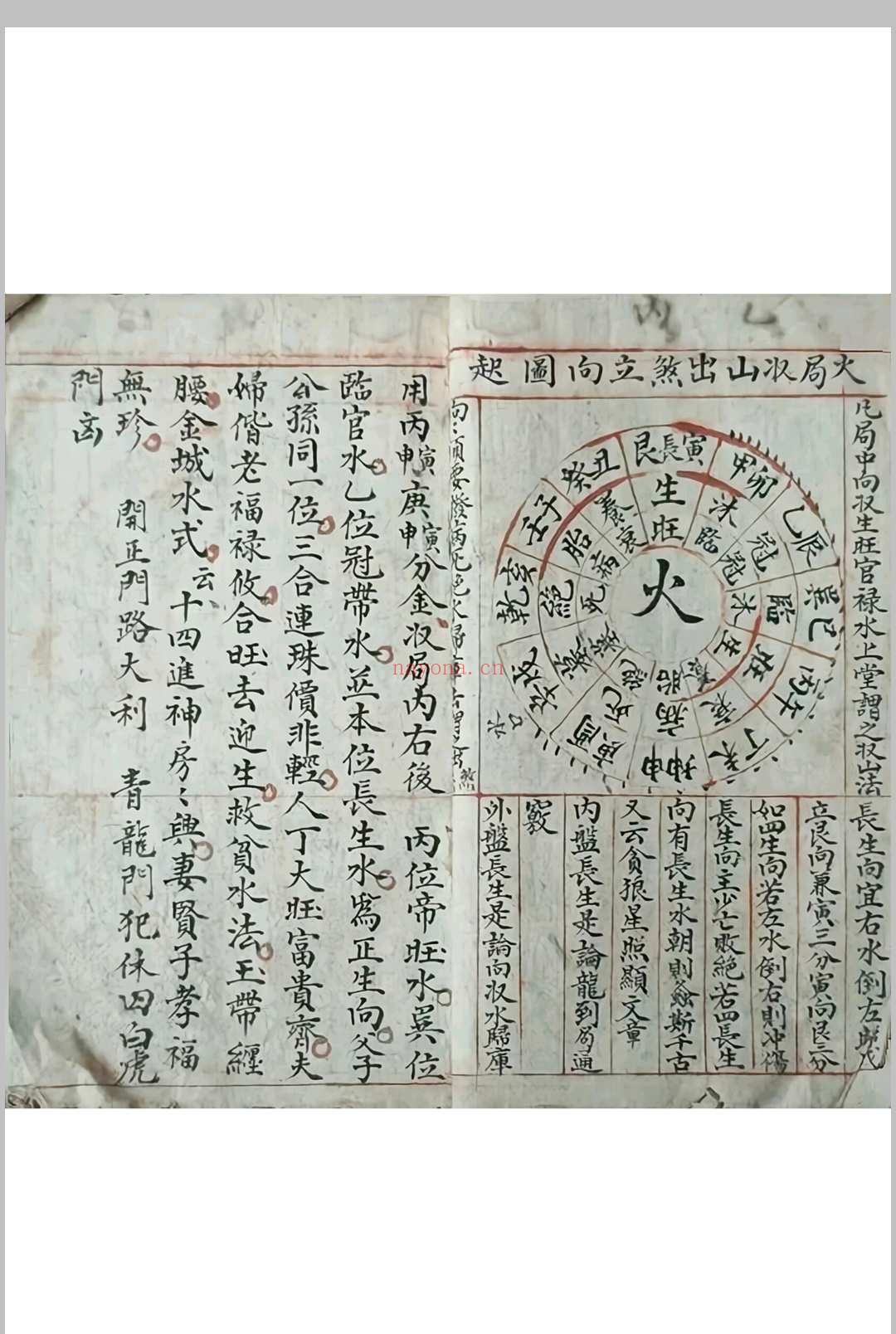 《阴阳生死图》清代福建福州风水名师陈永宝手稿