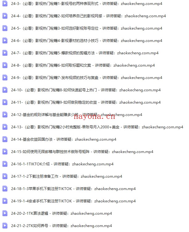 从0基础到精通进阶TikTok账号运营到变现【Ad-0017】