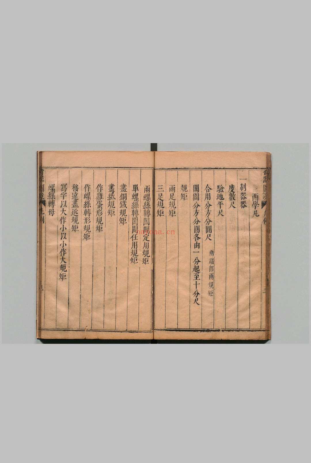 远西奇器图说录最 3卷 附新制诸器图说1卷 瑞国 邓玉函(明)王徵译(明)汪应魁(明)王徵(明)吴怀古(明)明崇祯元年