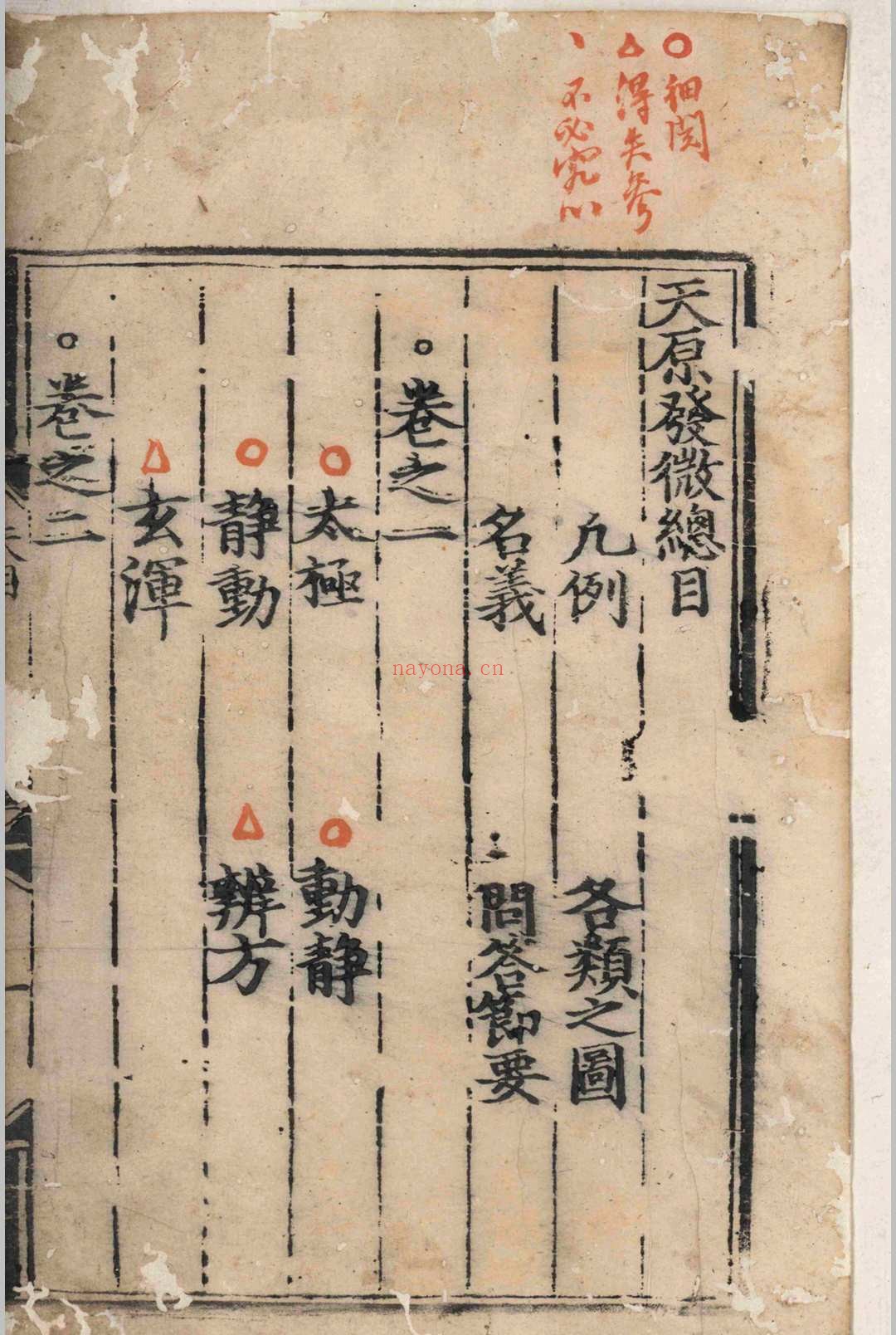 天原发微.五卷.图.一卷.篇目名义.一卷.问答节要.一卷.鲍云龙.鲍宁.明天顺五年.刻本