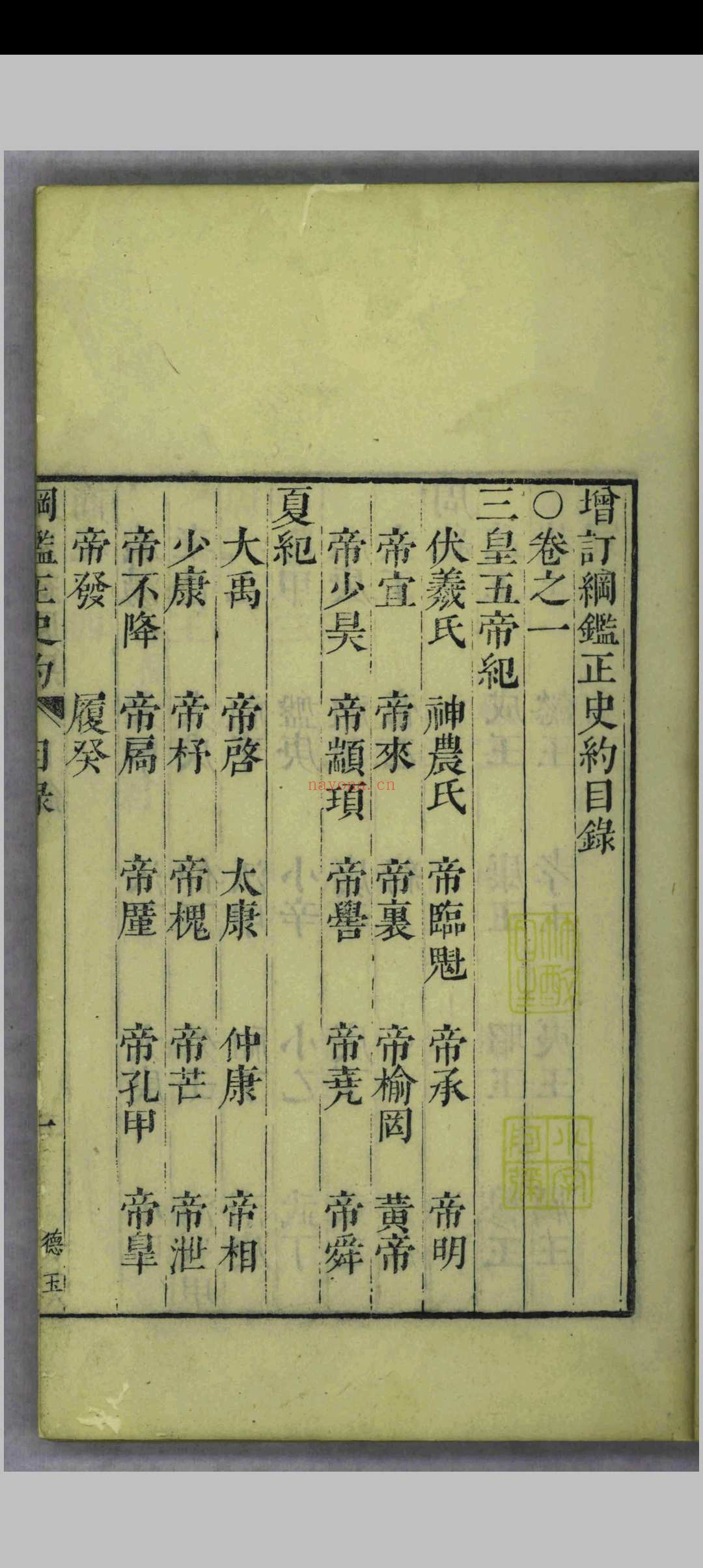 纲鉴正史约.三十六卷.顾锡畴.陈弘谋.清乾隆二年