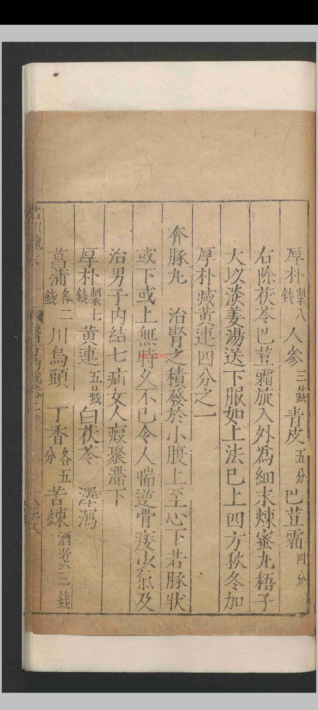 新刊医方约说.二卷.鲍叔鼎.明嘉靖间.刻本