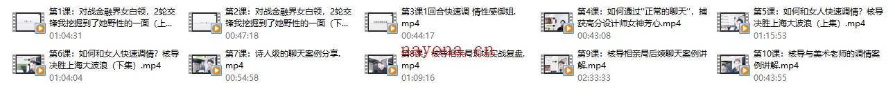 核心《快速恋爱聊天课》