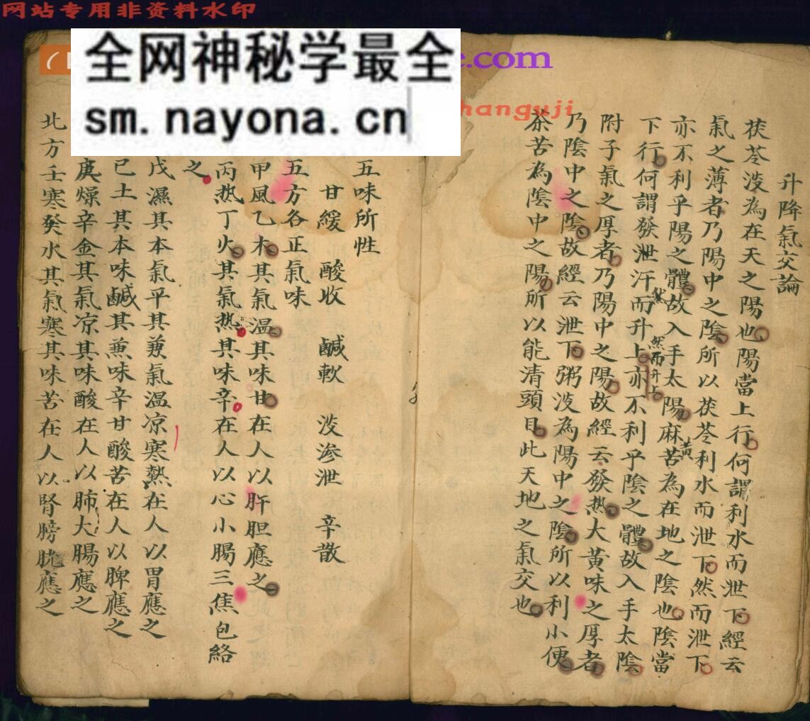 气味阴阳论(中医善本)