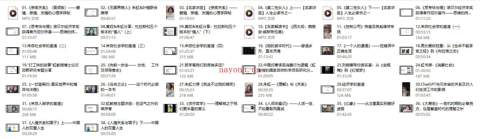 朱虹教授「虹书房」之名家讲座(共40节陆续更新)