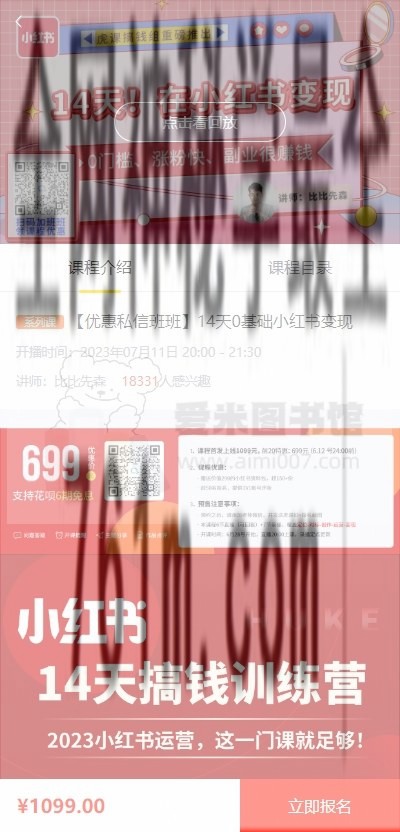 比比先森《14天0基础小红书变现》