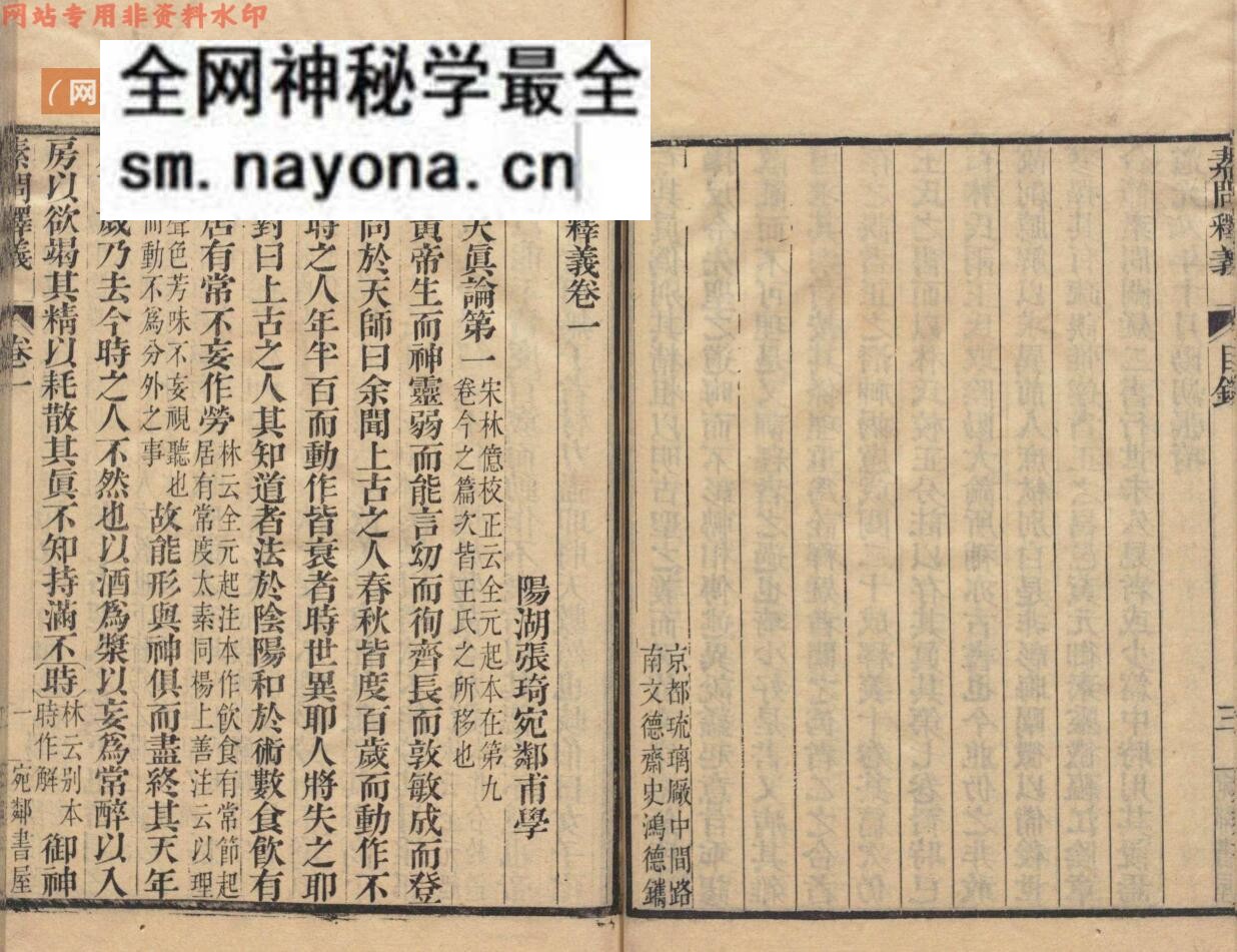《素问釈义》