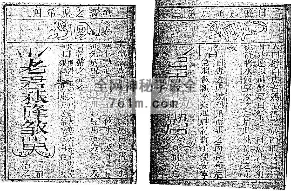 免费分享：袁天罡-符咒三皇秘传三十六虎（古本）