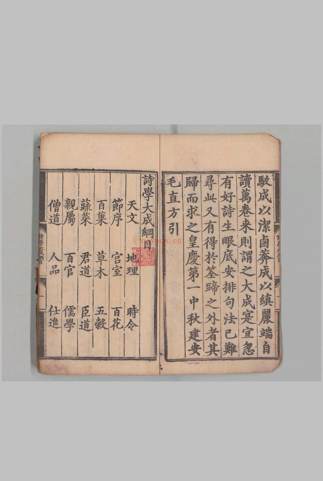 联新事备诗学大成 30卷 林桢(元)刊本 ,明 , 经厂