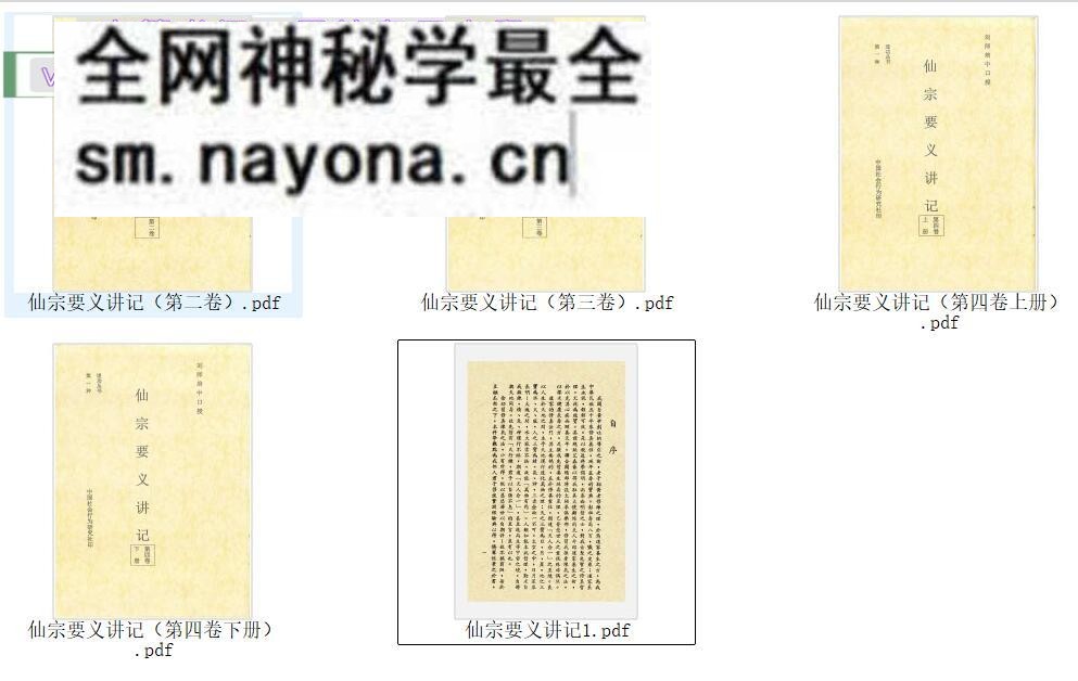 《仙宗要义讲记》