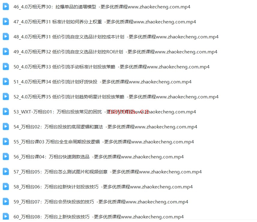 2024万相无界直引万运营实操,4.0升级版,系统化课程 理论+实操【Bf-0022】
