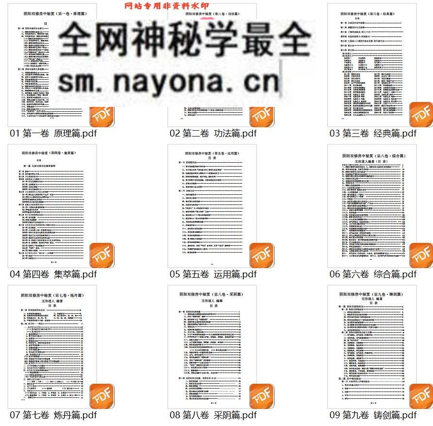 《 阴阳双修房中秘笈》