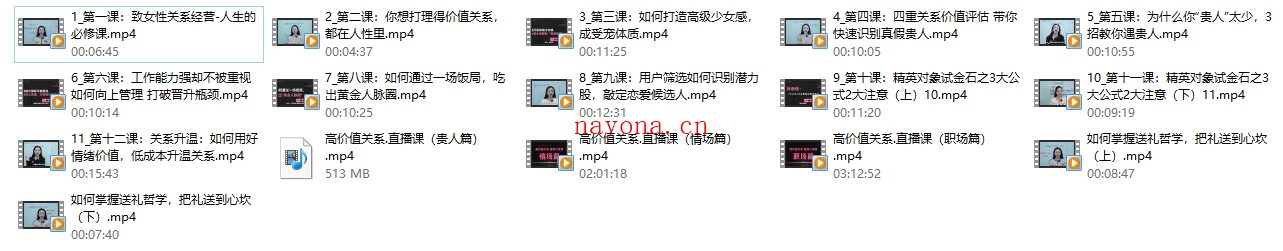 唐唐姐合集新课《高价值关系》