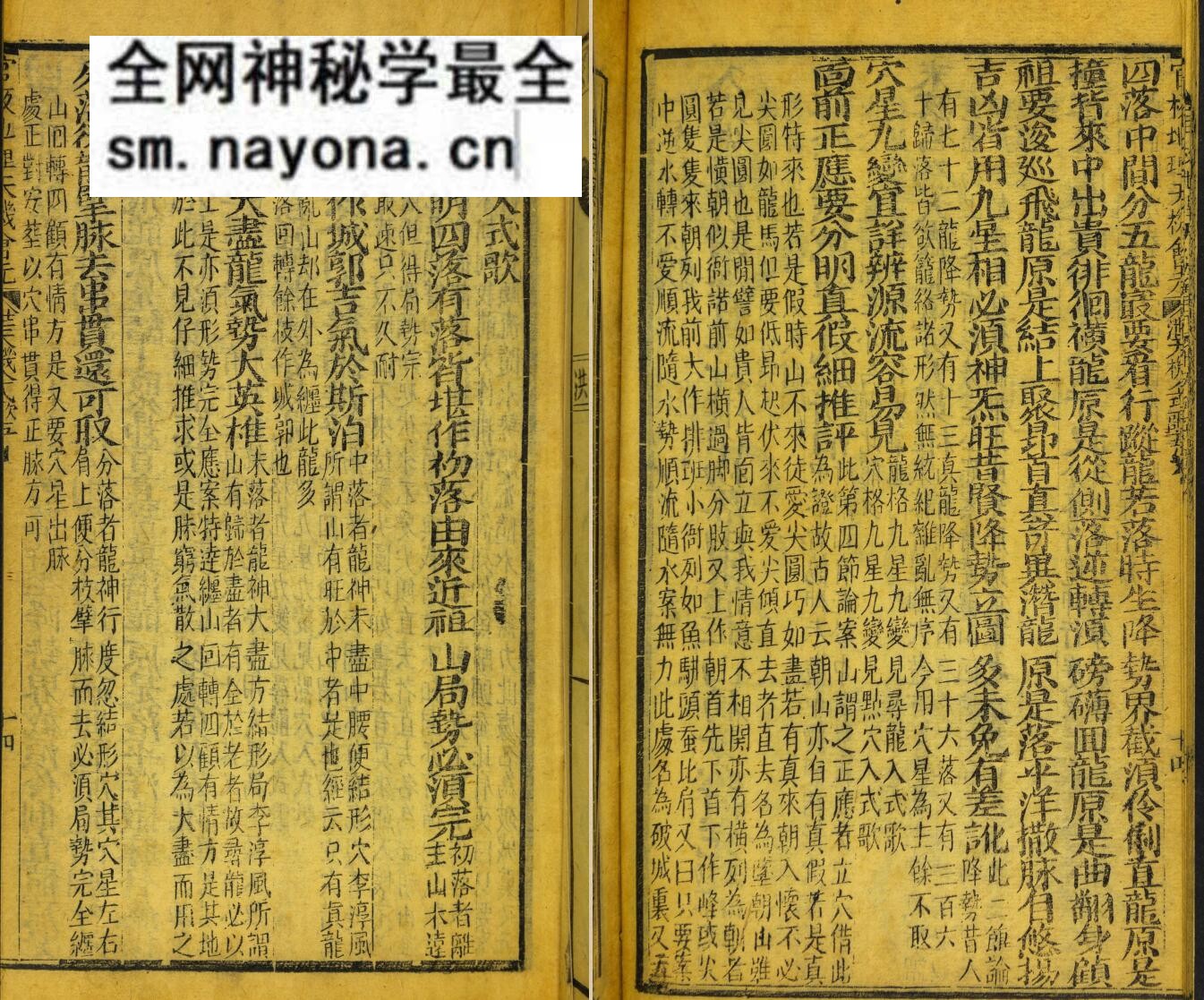 风水古籍《重镌地理天机会元》14本31卷