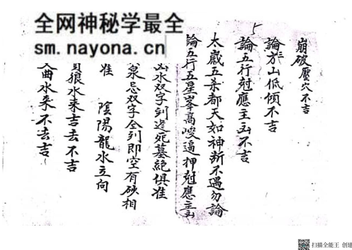 《廿四山寻龙点穴消峰纳水阴阳》