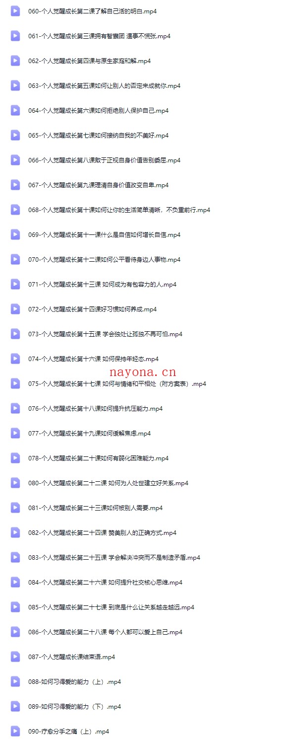 女性成长必修课·学会爱自己【Dg-0024】
