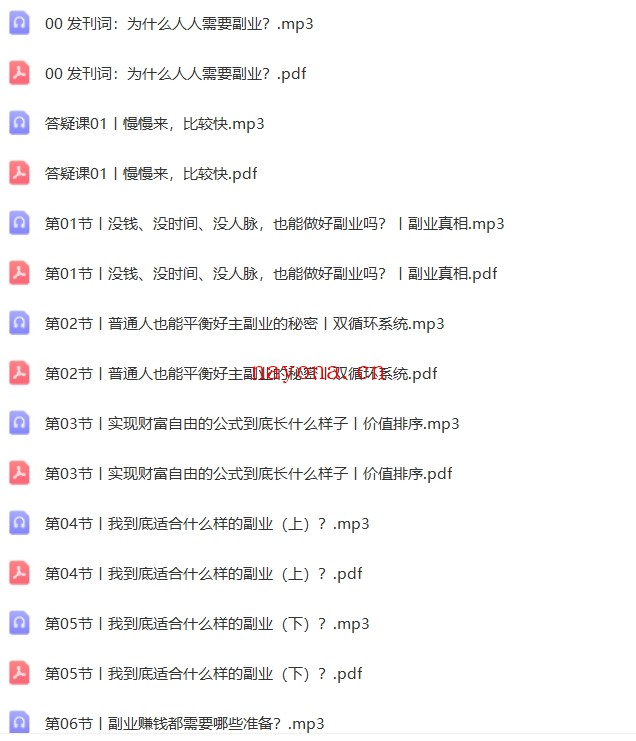 人人可操作的副业赚钱课(完结)【E-00043】