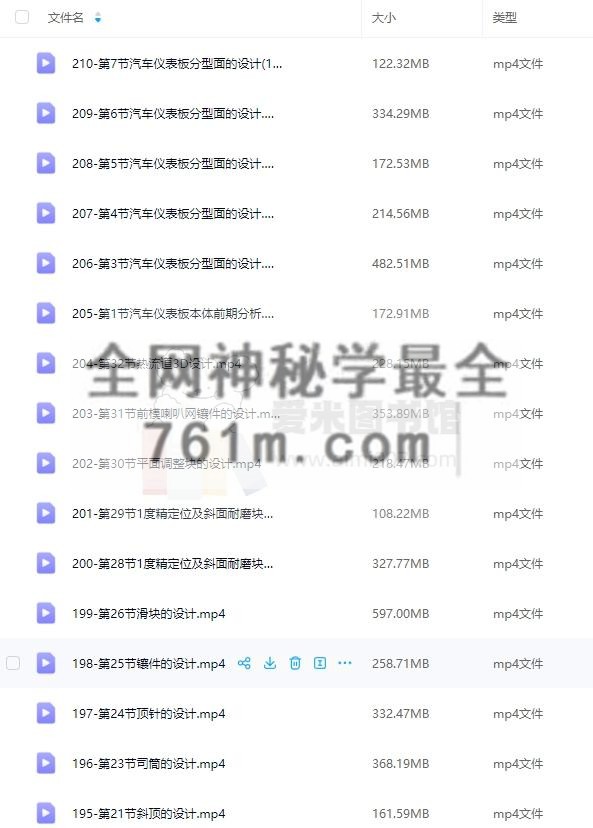 UG汽车模具设计工厂实战教程汽车模具设计一对一在线指导学习