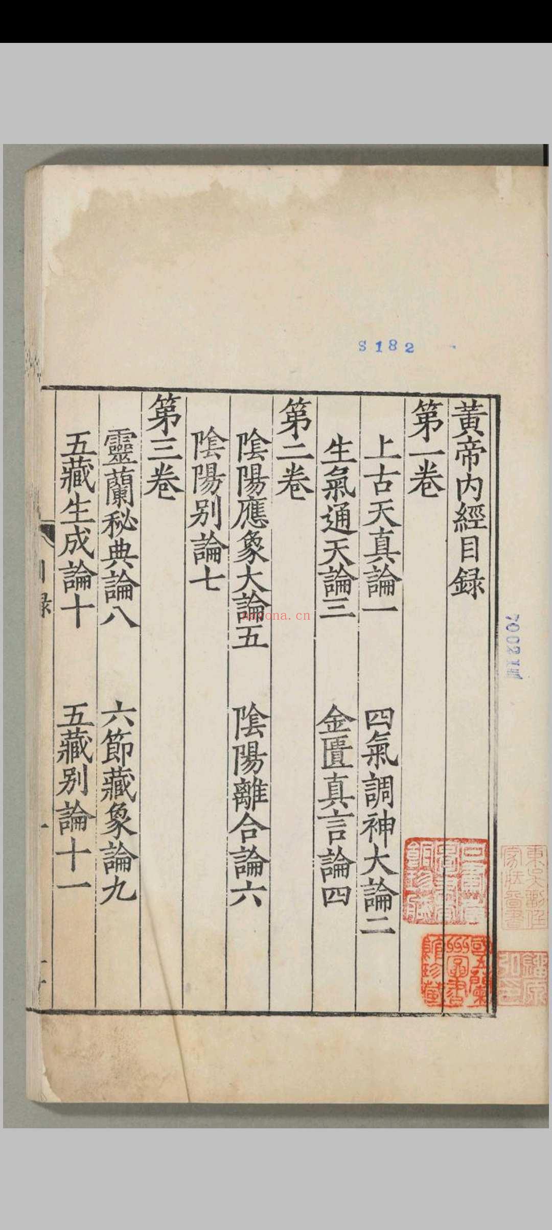 重广补注黄帝内经素问.二十四卷
