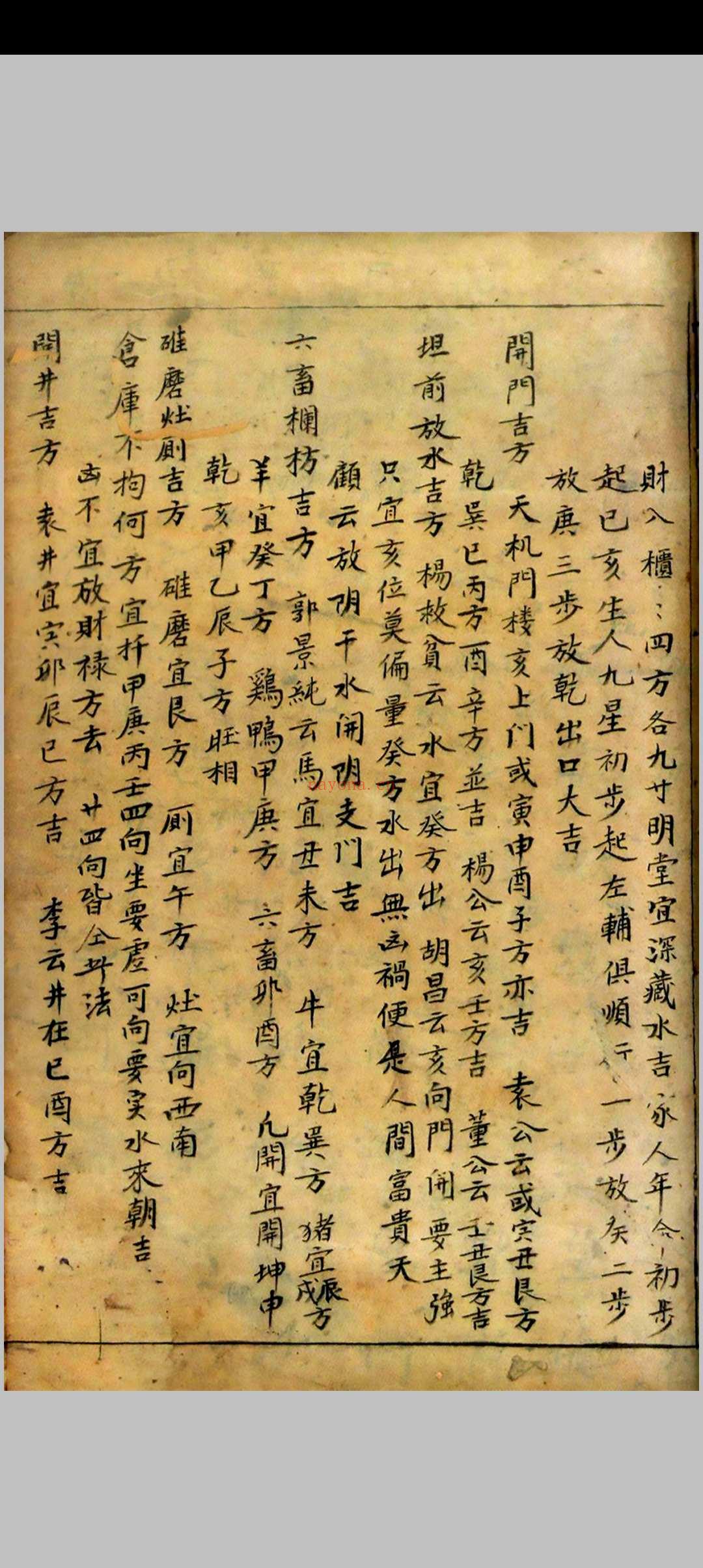 地理分金开门放水图式秘传