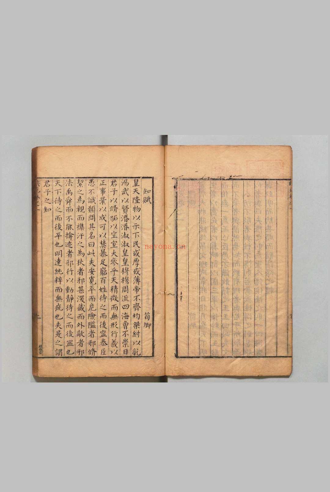 赋苑 8卷 李渐卿(明)刊本 ,明万历间