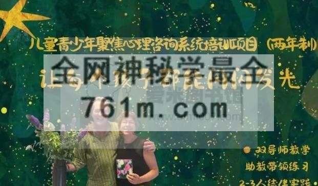 Harriet&René教授《让每个孩子都能闪闪发光——针对儿童青少年聚焦心理咨询系统培训项目》